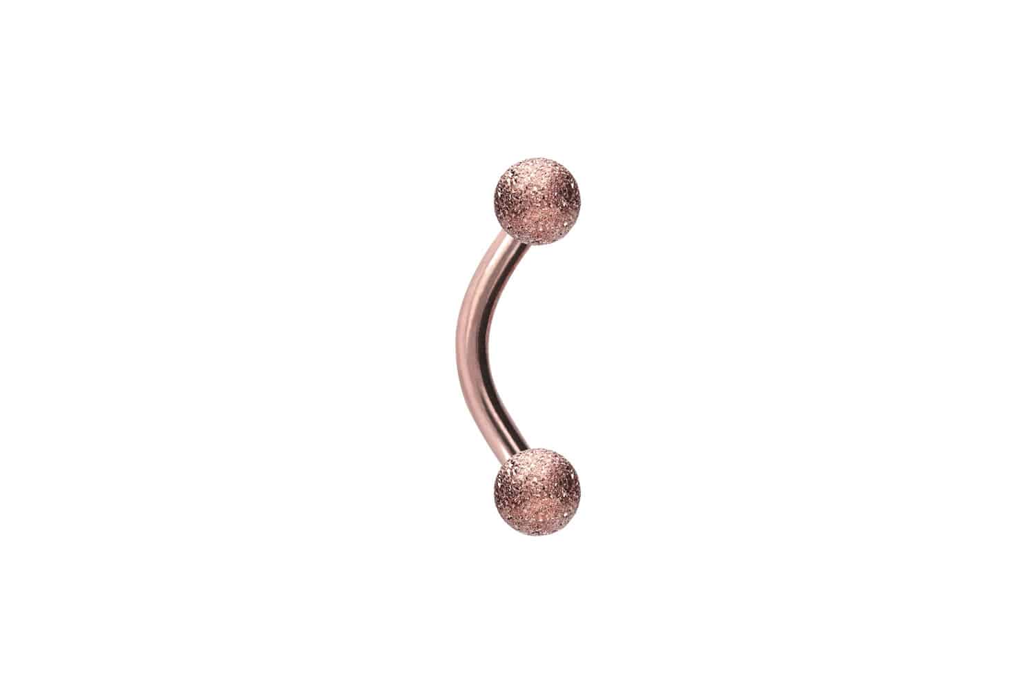 Chirurgenstahl Piercing Banane DIAMANTOPTIK